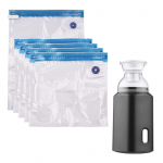 Elektripump koos USB-kaabliga vaakumhoiukottidega 5 salvestuskotti, laetav kaasaskantav must