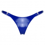 Naiste seksikas lakknahast alusp&uuml;ksid pesu m&auml;rg v&auml;limus vilkuva madala k&otilde;rgusega kunstnahast aluspesu G-string stringid L