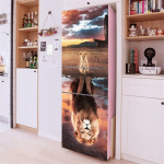 3D Flowers Isekleepuv k&uuml;lmkapi &uuml;mbris s&uuml;gavk&uuml;lmiku kleebis Kunst k&uuml;lmiku ukse kate Tapeet Reljeef Lille k&ouml;&ouml;gitarvikud 60x150cm(1 pcs)