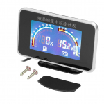 2-&uuml;hes LCD auto digitaalne k&uuml;tusetaseme n&auml;idik Voltmeeter Universaalne 9&ndash;36 V instrument veoautode maasturitele must