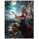 5D DIY teemantmaaling mood liblikas haldjas teemanttikandid t&auml;ismosaiikkomplektid ristpistega kodukaunistus K&auml;sitsi valmistatud kingitused Round 20x30cm