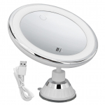 Iminapa meigipeegel 10x 3 heleda v&auml;rviga Patareitoitega meigipeegel 10x Suurendage Suc'iga