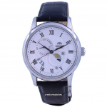 Orient Classic P&auml;ikese ja Kuu valge sihverplaadiga automaatne RA-AK0008S10B RA-AK0008S30B meeste k&auml;ekell