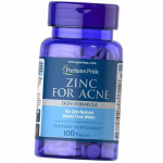 Tsink vistrikele, Zinc for Acne, Puritan's Pride 100 tk (36367201) 100tab