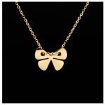 Les Tr&eacute;sors De Lily [R4447] - Kuldne 'Butterfly' terasest disainerkaelakee - 15x10 mm kuld