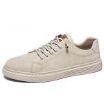 Ehtsast nahast meeste kingad Trend Mugavad vabaajajalatsid Mokassiinid Meeste tasapinnalised kingad 37 beež