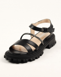 Kivikividega sandaalid Evromoda 6811447 36 Must nahk 36 must