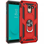 Samsung Galaxy J6 A6 2018 J600F / J6 J4 Plus J610F Prime Case kahekihilise s&otilde;jalise soomus&uuml;mbrise magnetr&otilde;ngaga aluse k&otilde;vakaane jaoks For Galaxy J6 2018