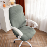 Jacquard kontoritooli kate &Uuml;hev&auml;rviline arvutitooli katted Elastne tugitooli kate elutoa &otilde;ppetooli jaoks M Chair Cover roheline