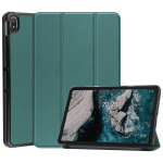 Nokia T20 T 20 T10 T 10 &uuml;mbrise 2022 PU-nahast kolmekordselt kokkupandava aluse magnetiline klappkaas telefonile Funda Nokia T20 T10 2021 Tablet Kids For Nokia T20 2021 roheline
