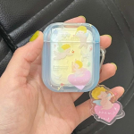 Ins Gradient Cupid Angel Love Cute Moon v&otilde;tmehoidja Multifilm Imd k&otilde;rvaklappide &uuml;mbris Apple Air Pods 1 2 Pro 3 2. laadimiskarbi kate For Airpods 1 2