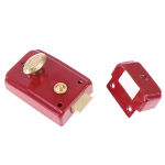 1 tk siseukse lukk Bullhead ukselukk punane