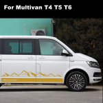 Volkswagen Multivan T4 T5 T6 jaoks 4tk/partii 210cm auto kere k&uuml;ljekaunistus Kleebised Kleebise kaunistus kollane