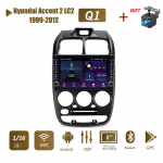 Androidi autoraadio multimeedia videopleier Navigeerimis-GPS mudelile Hyundai Accent 2 LC2 1999-2012 koos nupunupuga stereo 1+16 GB 1+16GB