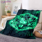 D & D D20 t&auml;ringutekk Fliisist tekk Lore & Fate Weaver Kerge tekk Udune pehme tekk lastele t&auml;iskasvanutele 75x90cm