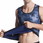 Meeste Shaperwear S&auml;rk V&ouml;&ouml;koht Trainee Sauna Higivest Body Shaper Korsett Salendav Aluss&auml;rk S/M tumesinine v&auml;rv