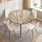 Skelett Lehed &Uuml;mmargune laudlina Veekindel s&ouml;&ouml;gilaua kaunistus Aksessuaarid Klassikalise mustriga lauakate K&ouml;&ouml;gikaunistus diameter 110cm
