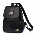 Luksuslik naiste pehmest nahast seljakott rahakotid naiste kooliraamatukotid, suure mahutavusega reisikott 2023 trendi vabaaja seljakott must