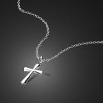 100 % 925 Sterling H&otilde;bedast Lihtne Risti Ripats Kaelakee Naistele H&otilde;bedane kaelakee Naiste Statement Ehted