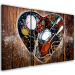 Kolmeosaline pildil&otilde;uenditr&uuml;kk Spices 60x40 pruun