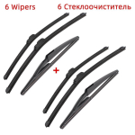 3TK klaasipuhasti harjad Dacia / Renault Sandero MK2 jaoks 2012-2015 22 20 11 Fit esiklaasile tuuleklaasile aknaharjad l&otilde;ikuritarvikud 2013 2014