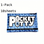 WC-istmekatted &uuml;hekordseks kasutamiseks, 10 tk WC-istmekatted reisitarvikute jaoks , PE-kile tualettmattide katted 1-Pack 10sheets