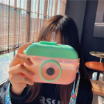 400 ml sees armas kaameraga veekeetja Creative Kids veepudel &otilde;lgedega &otilde;ues, kukkumisvastane kaasaskantav rihm plastikust joogiveetops 400ml roosa