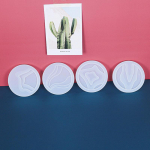 Uus 4tk Silicone Island Coaster Resin Valuvormi Cup Mat alus Epoksiidvorm isetegemine