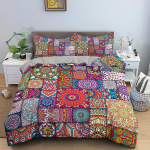 3D Boho Prinditud Voodipesu Komplekt Magamistoa Mantra Tekikate Padjap&uuml;&uuml;r Voodipesu &Uuml;he- v&otilde;i Kahekohaline Voodi T&auml;issuurus 2/3 Osa Mikrokiud Baby 100x135cm