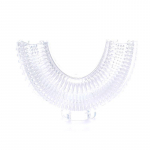 Uus laste U-kujuline hambahari lutt silikoonist pea beebi manuaalne pehmekarvaline dinosauruse kolmepoolne hambahari