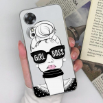 L&auml;bipaistev telefoni kaitseraua OPPO A52 A53 A72 A15 A17 AX5S &uuml;mbrisele Moodne Sweet Girls Prinditud pehme silikoonpaar tagakaas Oppo Coque Fundas kaitseraua jaoks OPPO A1 5G beež