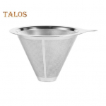 Kohvifilter 304 roostevabast terasest kahekihiline peenv&otilde;rk paberivaba korduvkasutatav kallake kohvitilguti koonuss&otilde;el lehter Kohvimasina tarvikud S