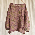 Johnature naiste vintage mustriga lillelised ramjee T-s&auml;rgid O-kaelusega pikkade varrukatega suvised t-s&auml;rgid lahtised naiste riided vabaaja T-s&auml;rgid One Size lilla