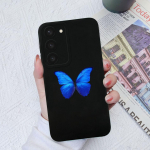 Telefoni&uuml;mbrised Samsung Galaxy S20 S21 S22 S23 Pro Ultra S 20 21 22 23 Fashion Butterfly Flower kaitsev vedel kandiline kaitseraua Samsung Fundas jaoks Samsung S21 Ultra