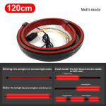 SEAMETAL LED Spoilerivalgusti 130cm S&uuml;sinikkiust Spoiler Voolav Valgus P&ouml;&ouml;rdetuli Pidurituli Hoiatustuli Autode Stiilimine Tagumine Saba 120cm Full Function black