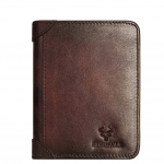 HUMERPAUL ehtsast nahast meeste rahakott Rfid suure mahutavusega slim-fit kaardihoidja l&uuml;hike rahakott kohv