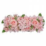 1 tk 50 cm kunstlik roos Hortensia lilleline rida roosi keskosa siidist kaare uks Pulmalilleseade Peoruumi vastuv&otilde;tu sisustus roosa