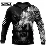 Kevads&uuml;gisene draakoni ja tiigri t&auml;toveeringud 3D Prindiga Unisex Deluxe Hoodie Meeste dressipluus T&auml;navar&otilde;ivad Pullover vabaaja jope dressikas M