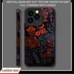 Vertikaalne teraline nahk Zombie Prinditud Kena puutetundlik pehme silikoonist telefoni&uuml;mbris tagakaas koos kaamera objektiiviga t&auml;ieliku kaitsega iPhone 7