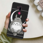 Anime Studio Ghibli Totoro &uuml;mbris LG K40 K40s K41s K50 K51s K61 G7 G8 ThinQ Q51 Q61 Q60 Q70 Coque mustast silikoonist telefoni kaas G6