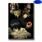 Klassikaline Jaapani anime Death Note Plakat Pere seinakaunistus HD-tr&uuml;kised Seinakleebised Retro kohvikbaar Lastetoa plakatid 30x21cm