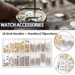 170 tk Kellade parandamine Asendustarvikud Karbis epoksiidk&auml;epidemed 18 v&otilde;re k&auml;epidemed ja k&auml;epidemed Vasest kullast ja h&otilde;bedast k&auml;epidemed Mitu mudelit