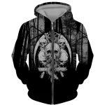 Moodne 3D k&otilde;ikjal tr&uuml;kitud must kapuuts/jakk Unisex gooti t&otilde;mblukuga dressipluus Meeste pullover t&auml;navar&otilde;ivad 6XL