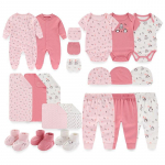 Kiddiezoom Newborn 22 tk Full Moon Gift Set Unisex 100% puuvillane beebikomplekt beebip&uuml;ksid /Pikkad varrukad / L&uuml;hikesed varrukad / P&uuml;ksid / M&uuml;ts / Kindad / Tekk 0-3Months