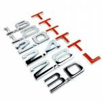 Auto universaalne 1,4T~3,0T 3D metallist auto nihkega logo kleebis Automaasturi sabasildi kleebis auto dekoratiivkleebis (Suurus: 9*2,5*0,4cm) 1.6T
