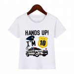 Poisid/t&uuml;drukud Lahedad tulet&otilde;rjeauto s&uuml;nnip&auml;evanumbrid T-s&auml;rk Laste poistele Palju &otilde;nne s&uuml;nnip&auml;evaks 1-9 T-s&auml;rk Valge T-s&auml;rk Beebi 90cm