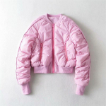 Traf naiste mood Bomber jope soe lukuga taskud talvemantel Naiste jope Parkas t&auml;navariided XS roosa