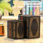 Vintage simulatsiooniraamatu kujuga hoiukarp Kirjanduslik retro ehete hoiukarp C