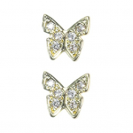 2 tk K&uuml;&uuml;nekaunistused Liblikad k&uuml;&uuml;nev&otilde;lusid kuupmeetrist tsirkooniumoksiidist k&uuml;&uuml;nekunstist ehted kaunistused 3D liblika kujuga k&uuml;&uuml;nte meisterdamise ehted A