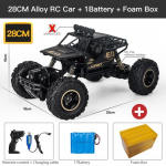 Uus 1:12/1:16 4WD RC auto LED tuled Monster Truck 2.4G raadio kaugjuhtimispuldiga autod lollakad off-road juhtveokid poisid m&auml;nguasjad lastele 28cm must